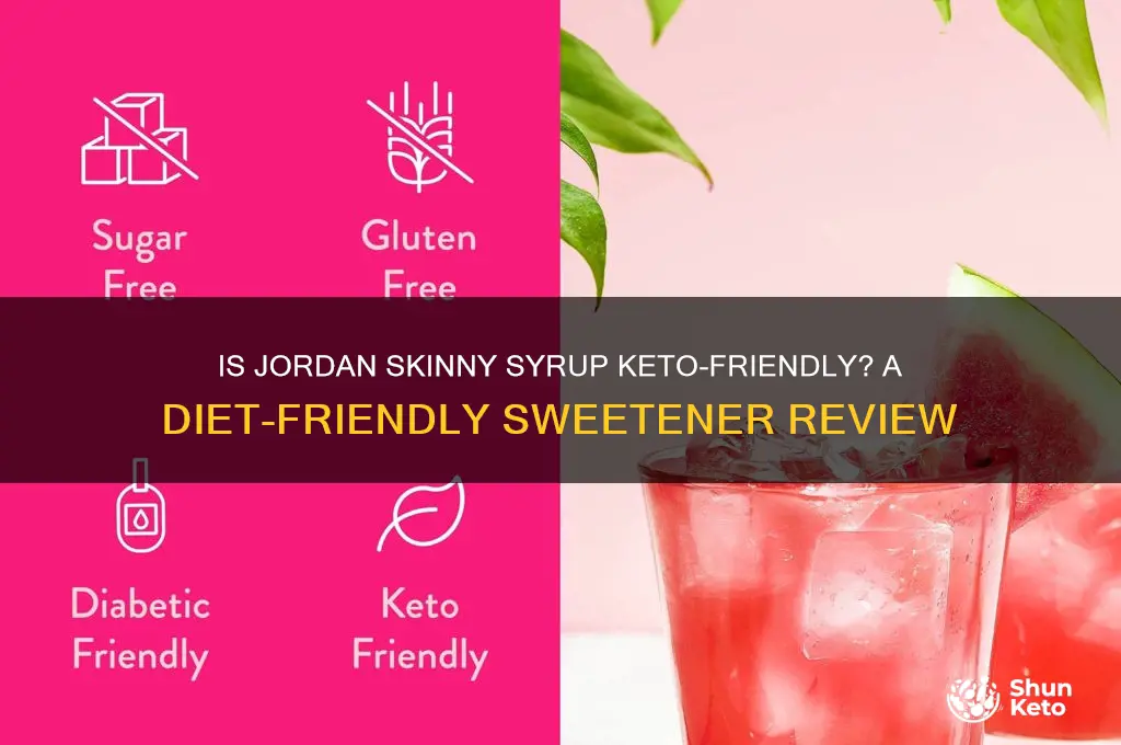 can you have jordan skinny syrup on keto