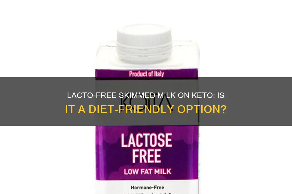 can you have lacto free skimmed milk on keto