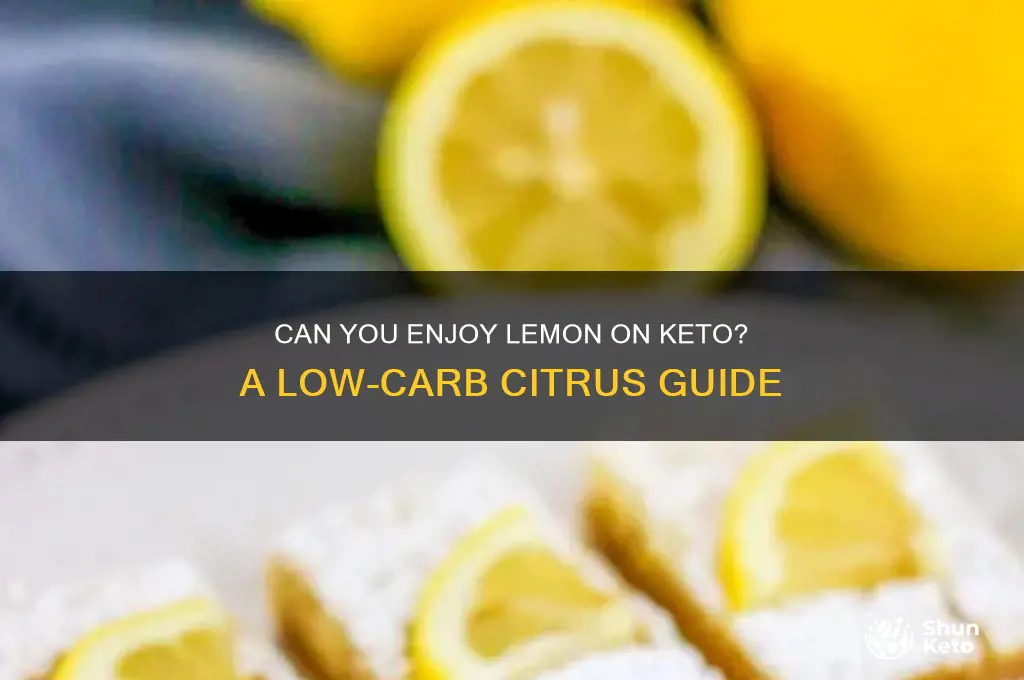 can you have lemon on keto