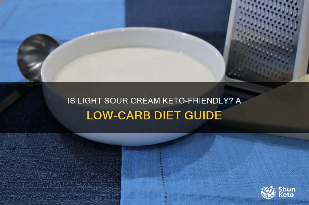 can you have light sour cream on keto