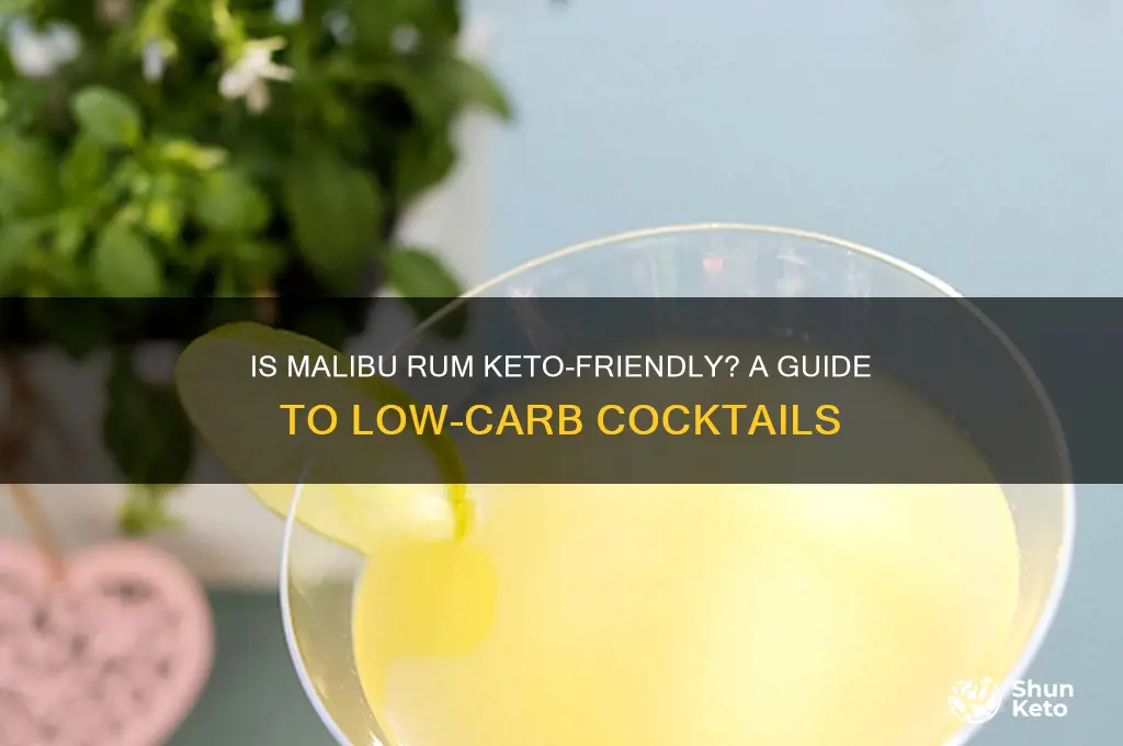 can you have malibu on keto