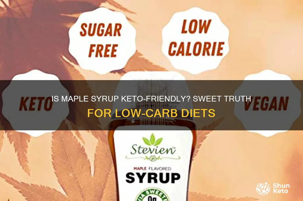 can you have maple syrup on keto