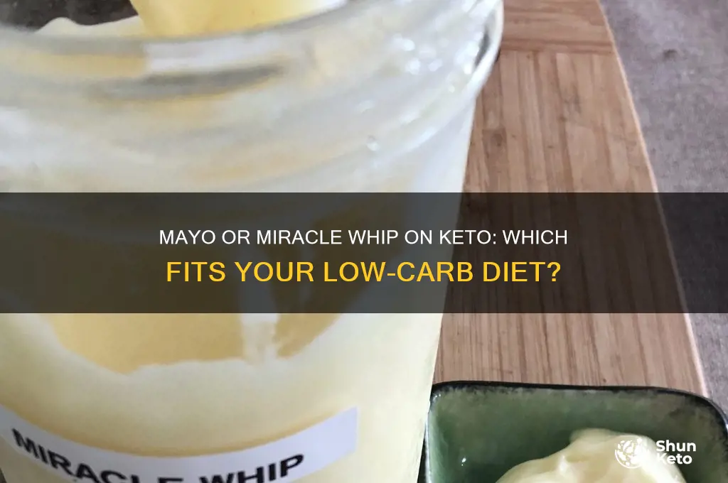 can you have mayo or miracle whip on keto