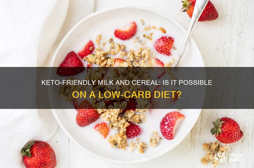 can you have milk and cereal on keto diet