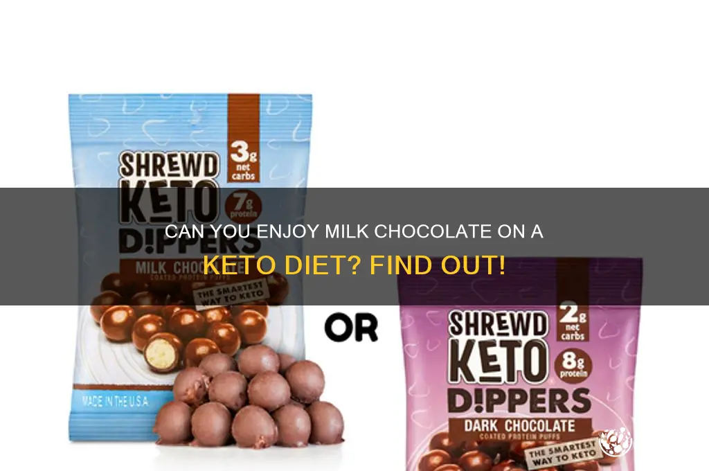 can you have milk chocolate on keto