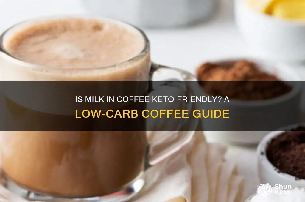 can you have milk in coffee on keto