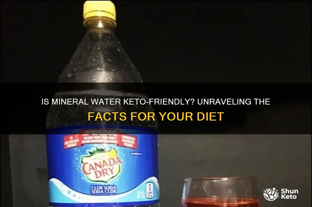can you have mineral water on keto