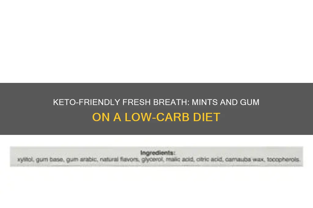 can you have mints or gum on keto diet
