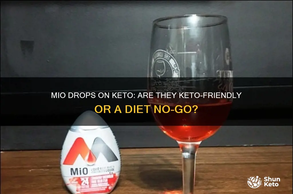 can you have mio drops on keto