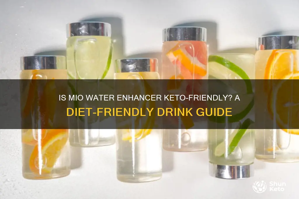 can you have mio water enhancer on keto diet