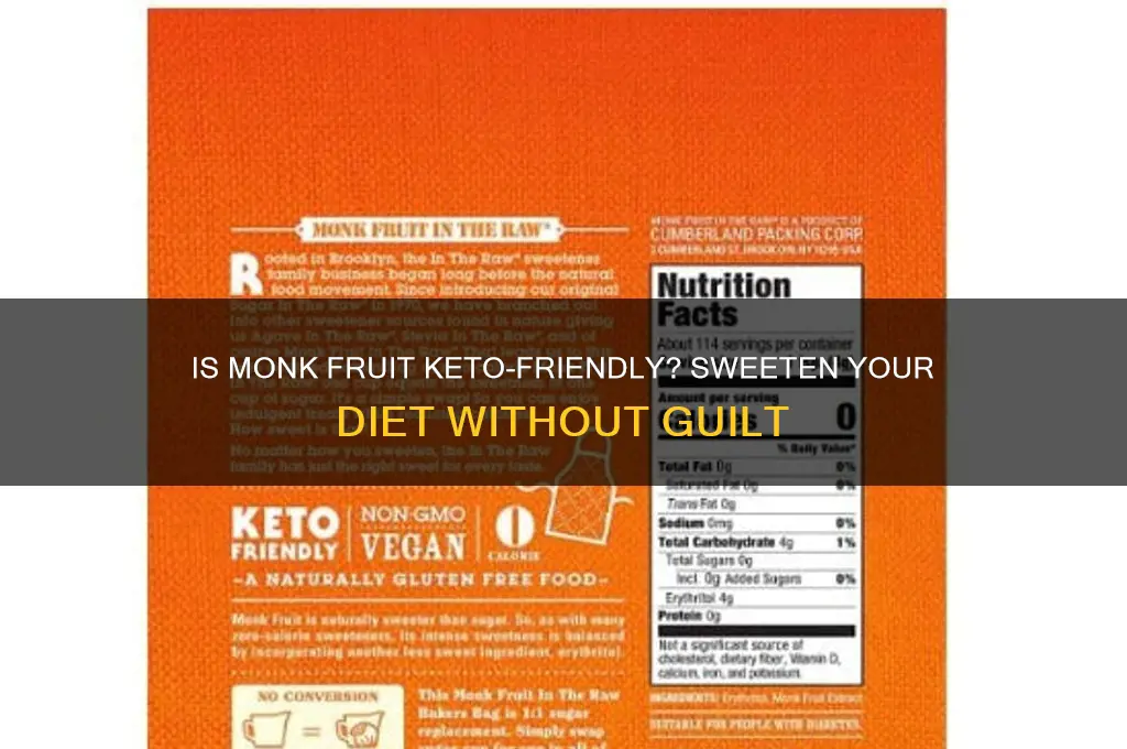 can you have monk fruit on keto diet