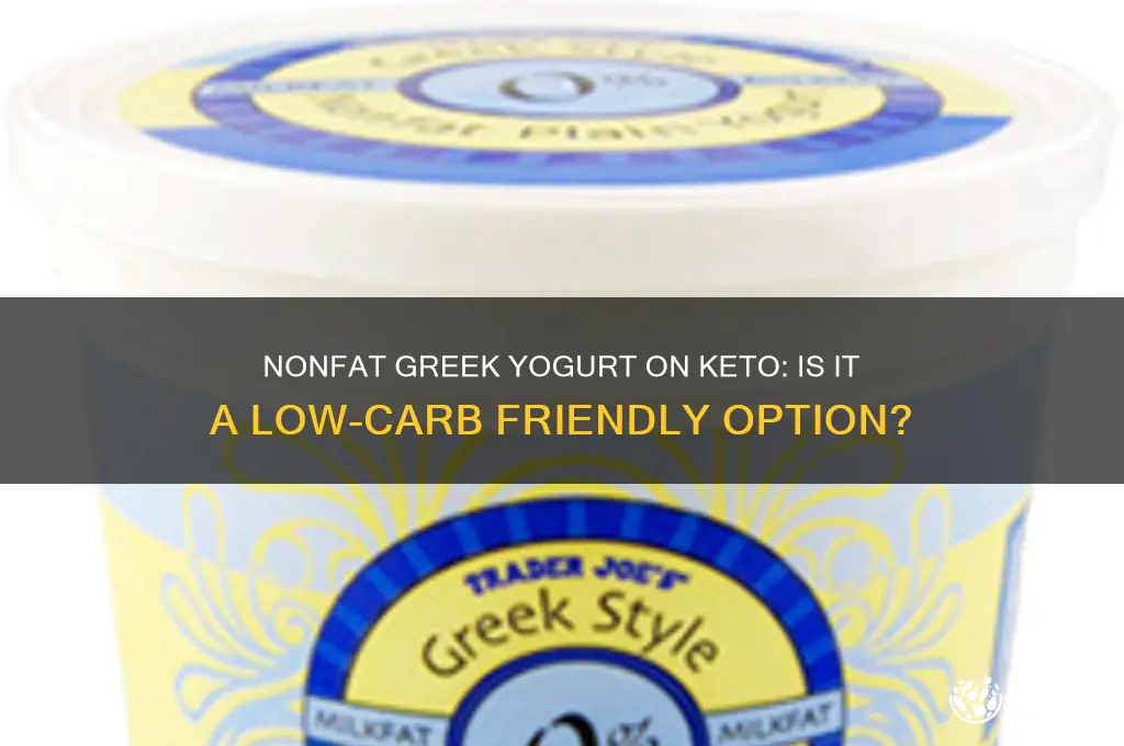 can you have nonfat greek yogurt on keto