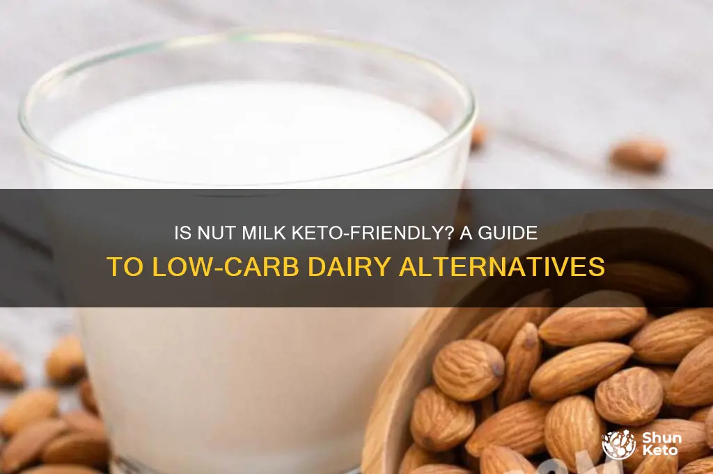can you have nut milk on keto