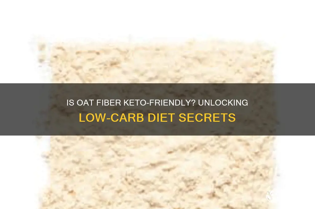 can you have oat fiber on keto