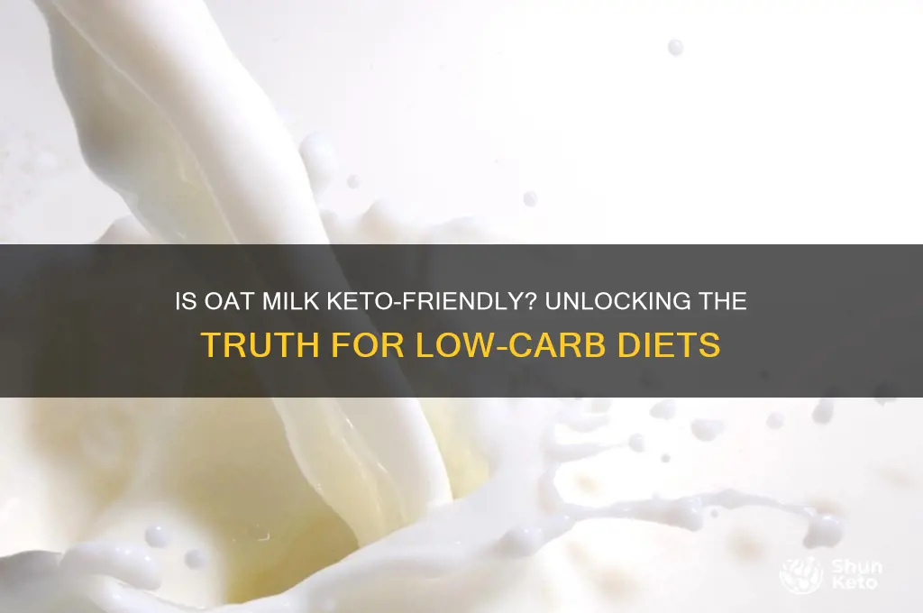 can you have oat milk on keto diet
