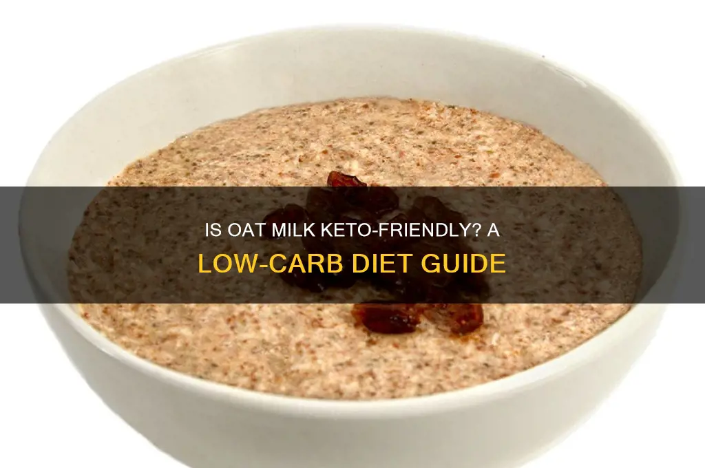 can you have oat milk on keto
