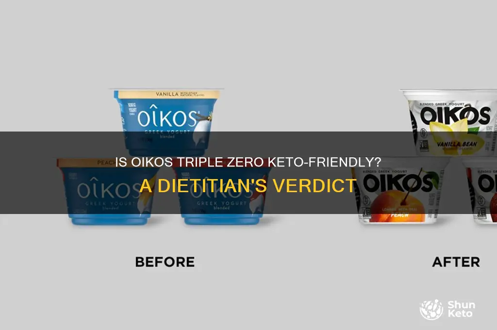 can you have oikos triple zero on keto