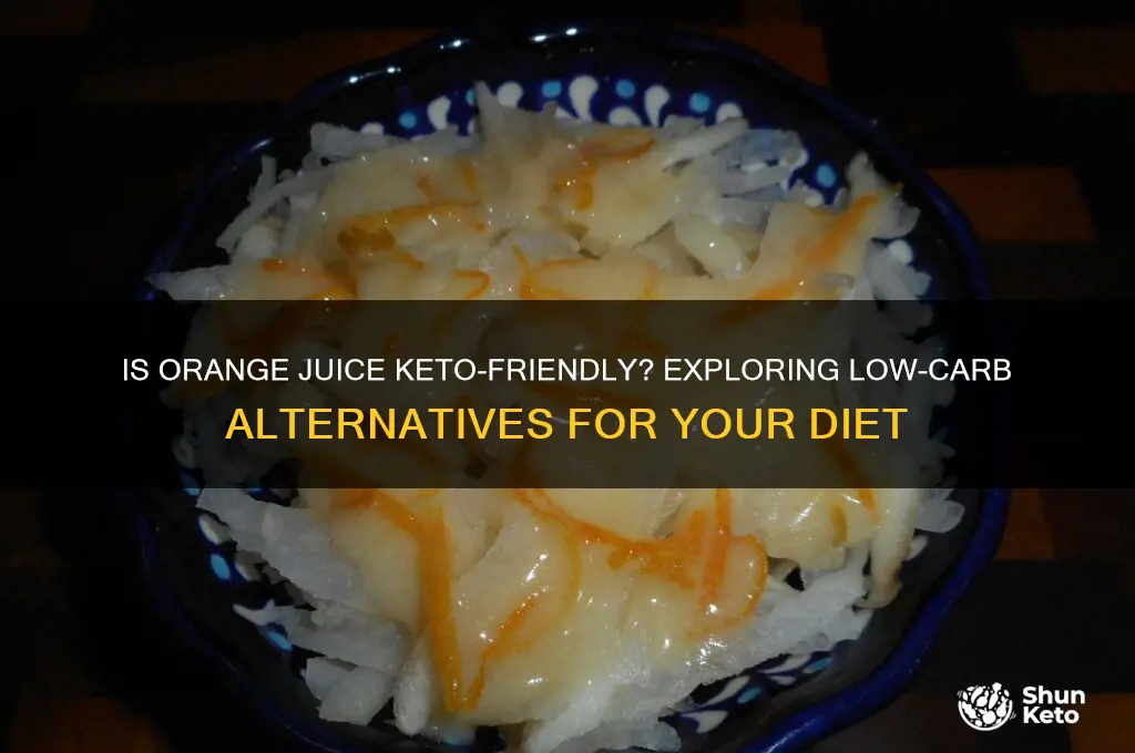 can you have oj on keto