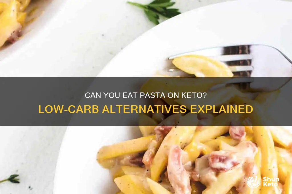 can you have pasta on keto
