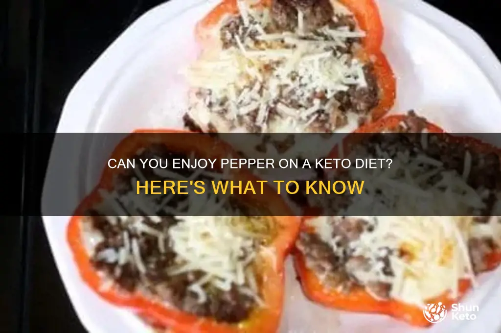can you have pepper on keto diet