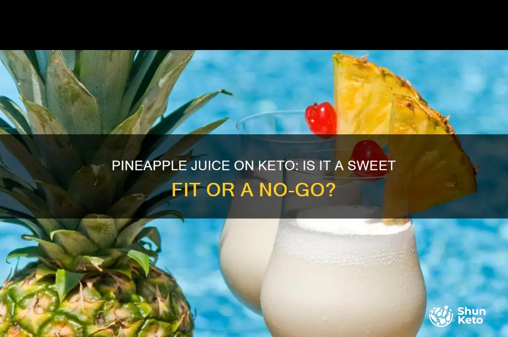 can you have pineapple juice on keto diet