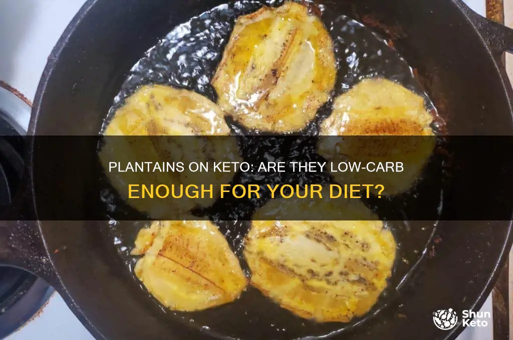 can you have plantains on the keto diet