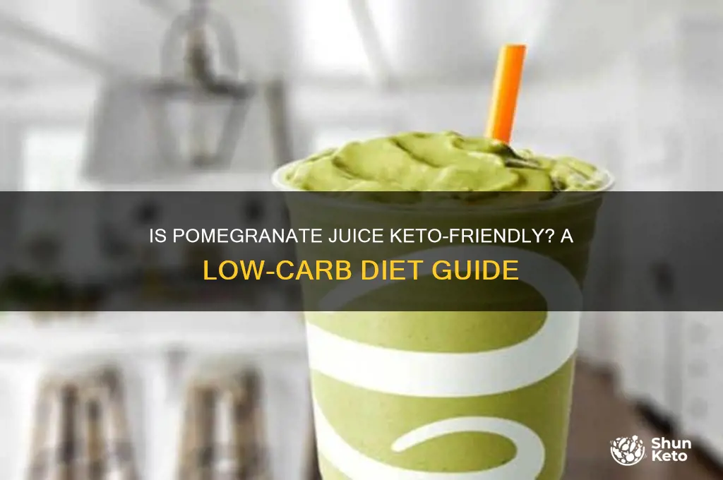 can you have pomegranate juice on keto