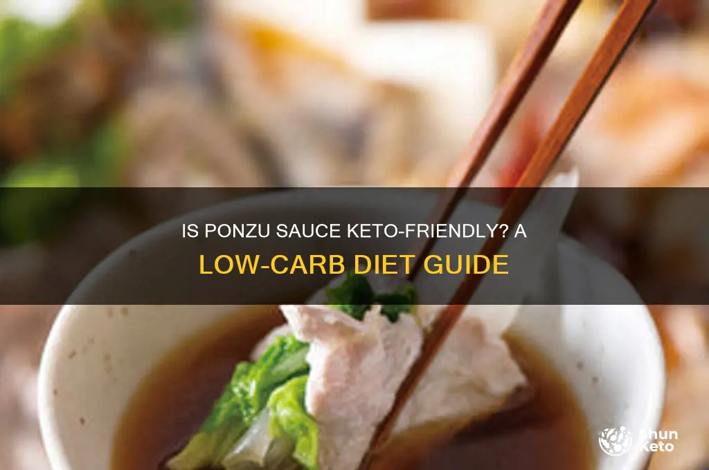 can you have ponzu sauce on keto