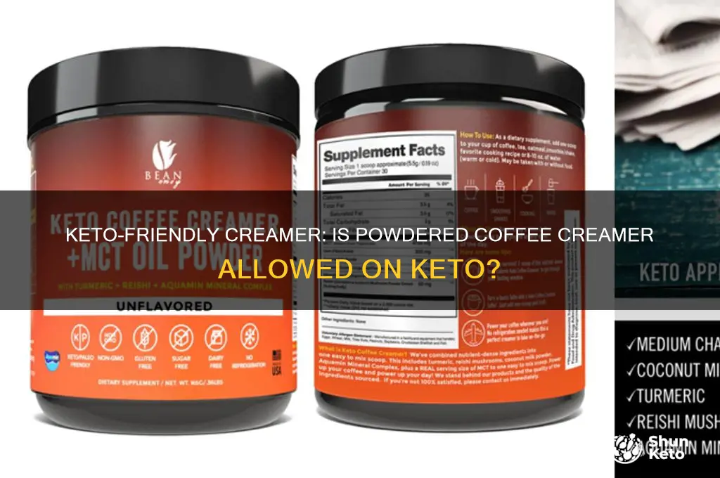 can you have powdered coffee creamer on keto