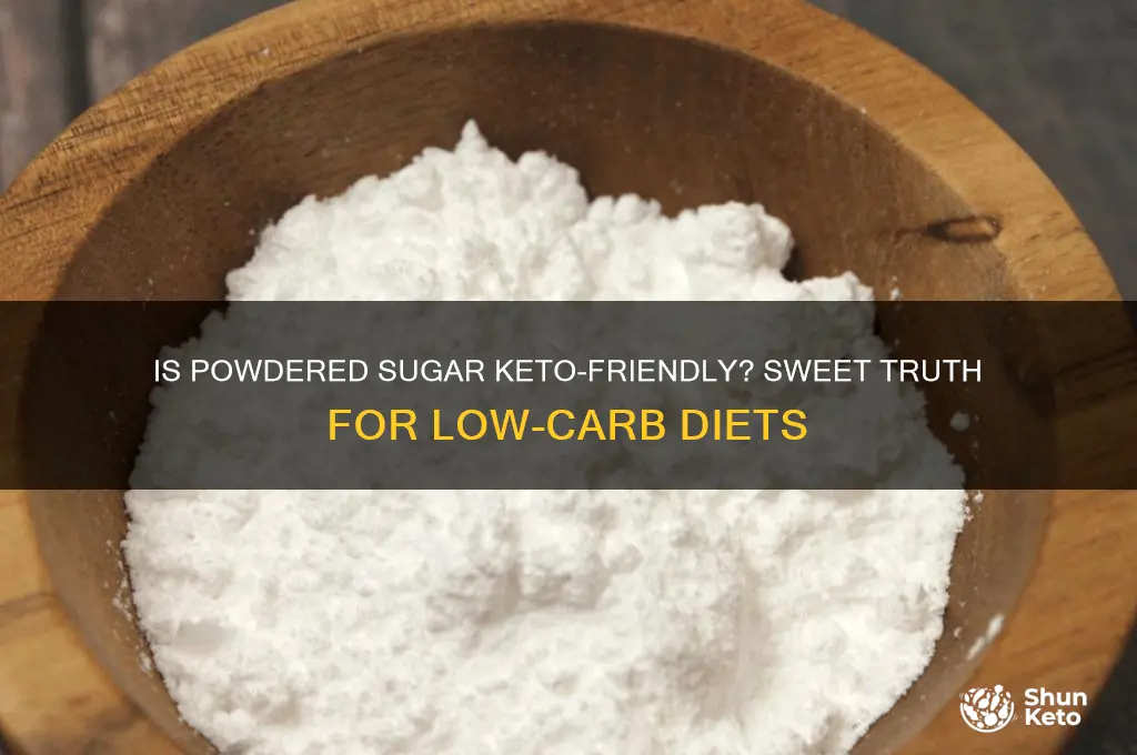 can you have powdered sugar on keto