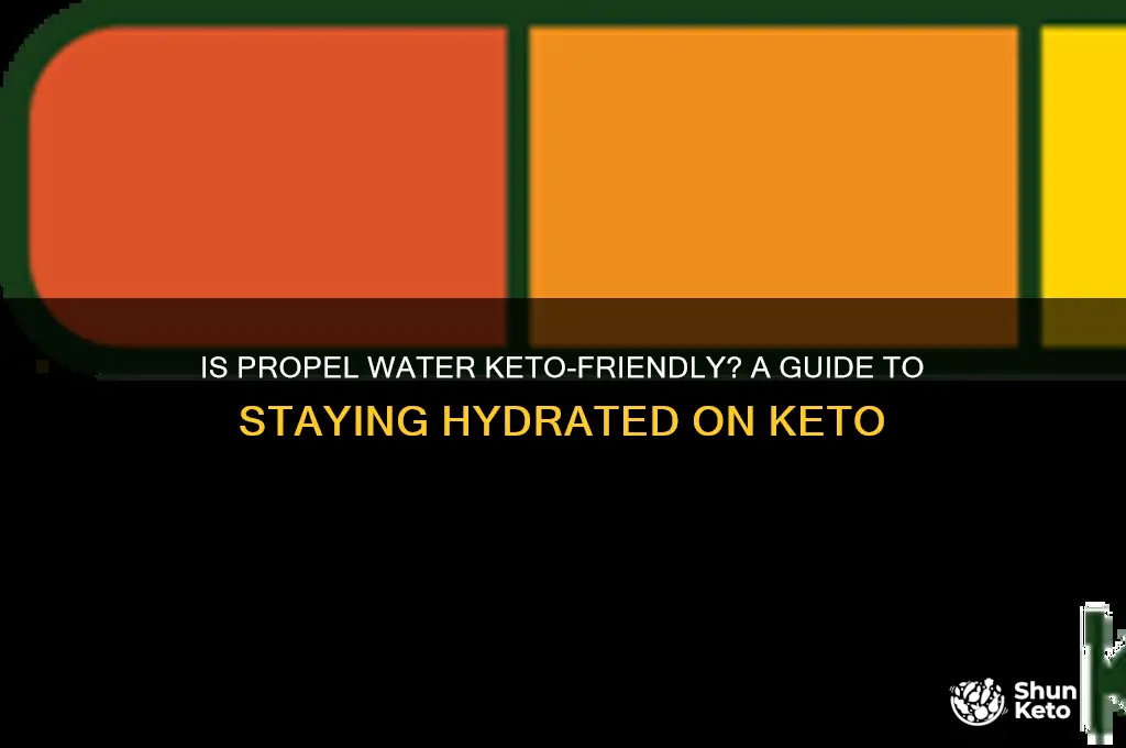 can you have propel water on keto