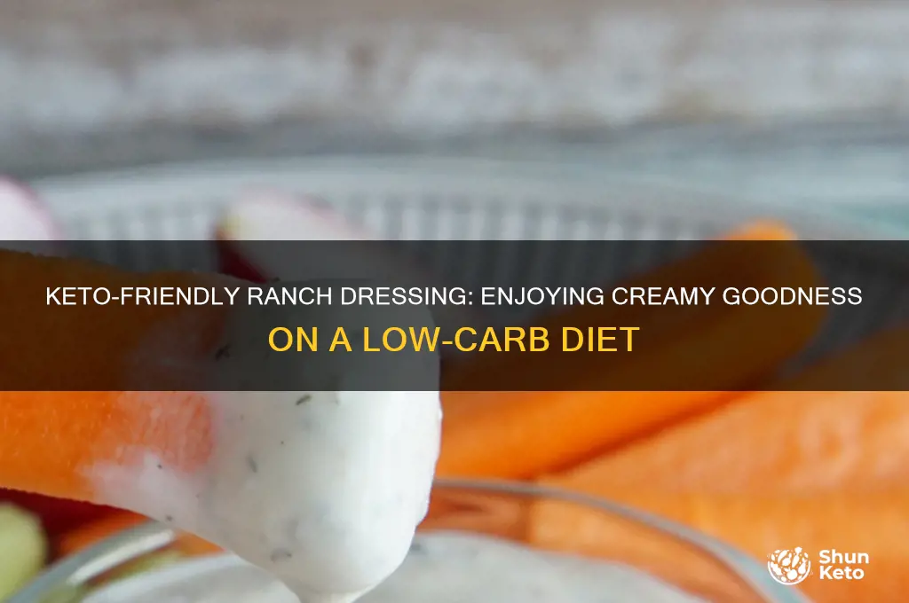 can you have ranch dressing on keto