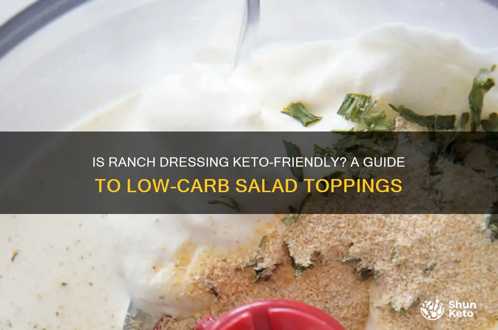 can you have ranch salad dressing on keto