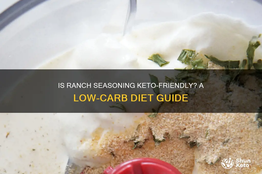 can you have ranch seasoning on keto