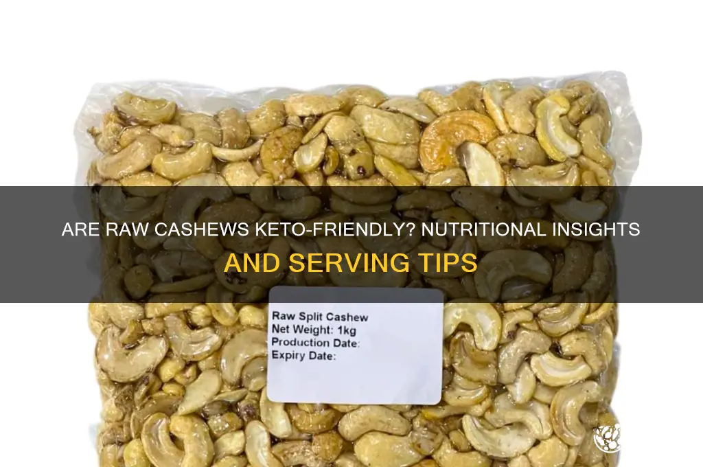 can you have raw cashews on keto