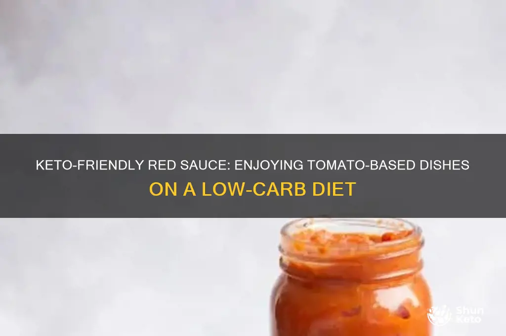 can you have red sauce on keto
