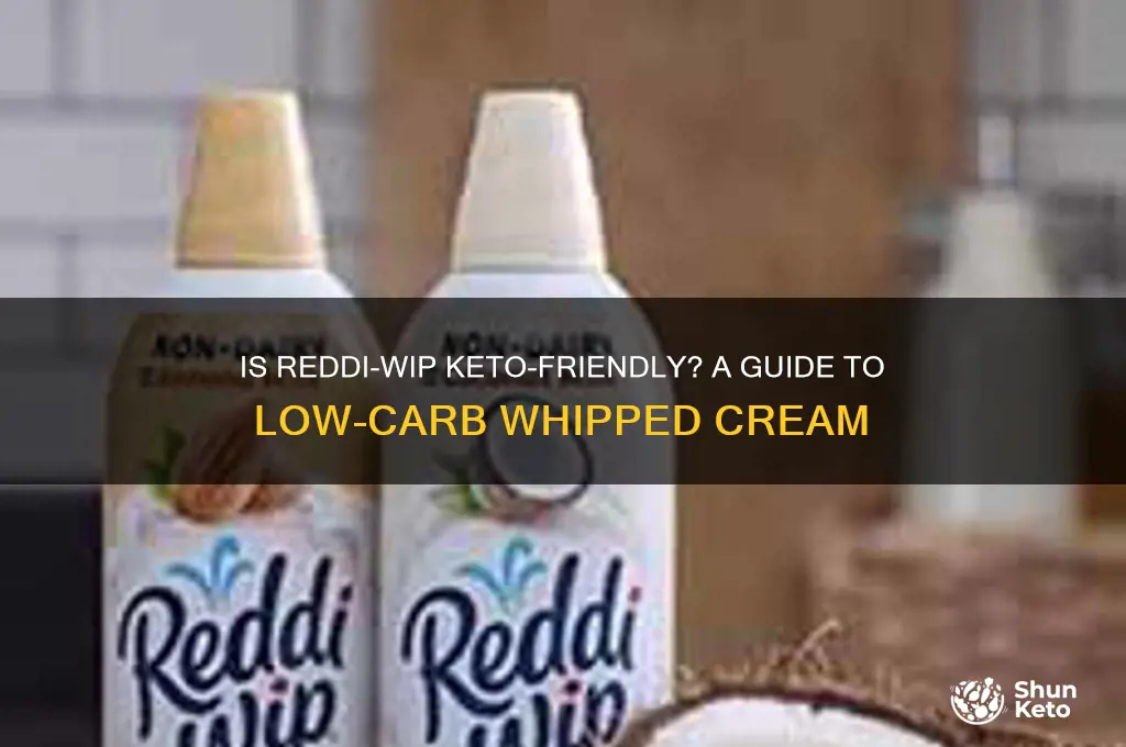 can you have reddi whip on keto