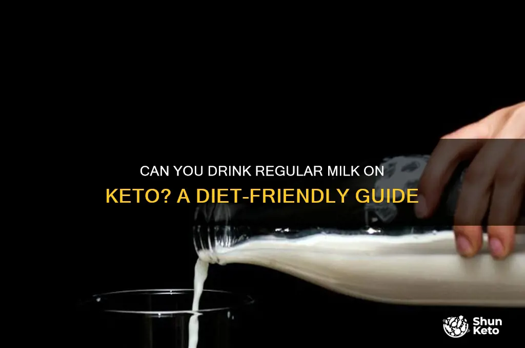 can you have regular milk on keto