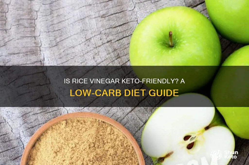can you have rice vinegar on keto