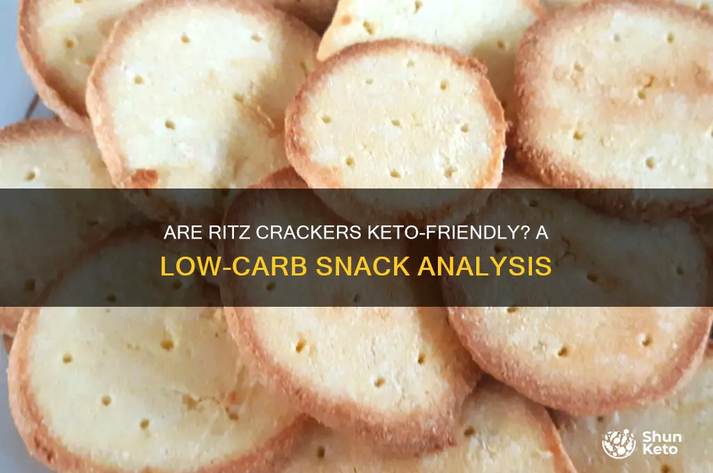 can you have ritz crackers on keto