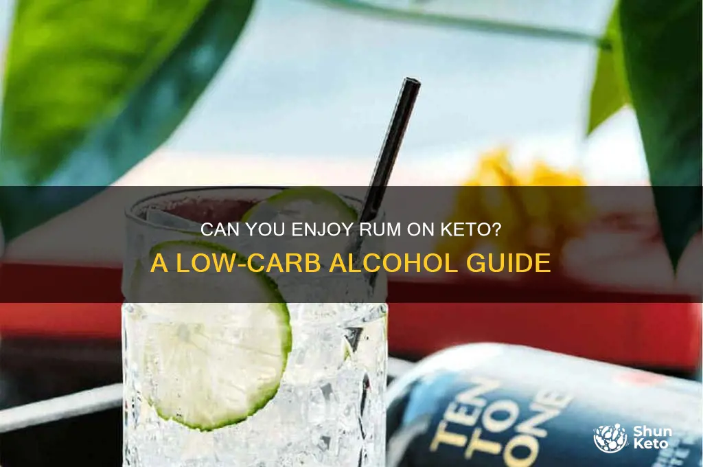 can you have rum on keto