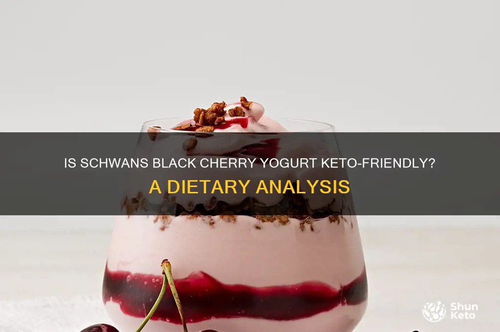 can you have schwans black cherry yogurt on keto