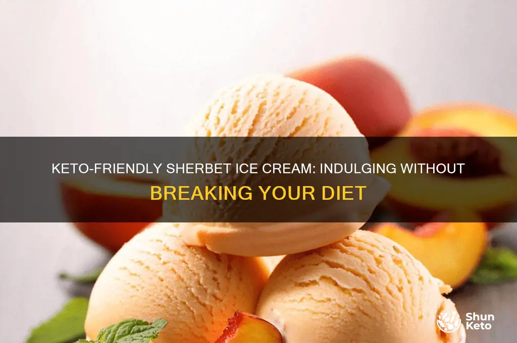 can you have sherbet ice cream on keto diet