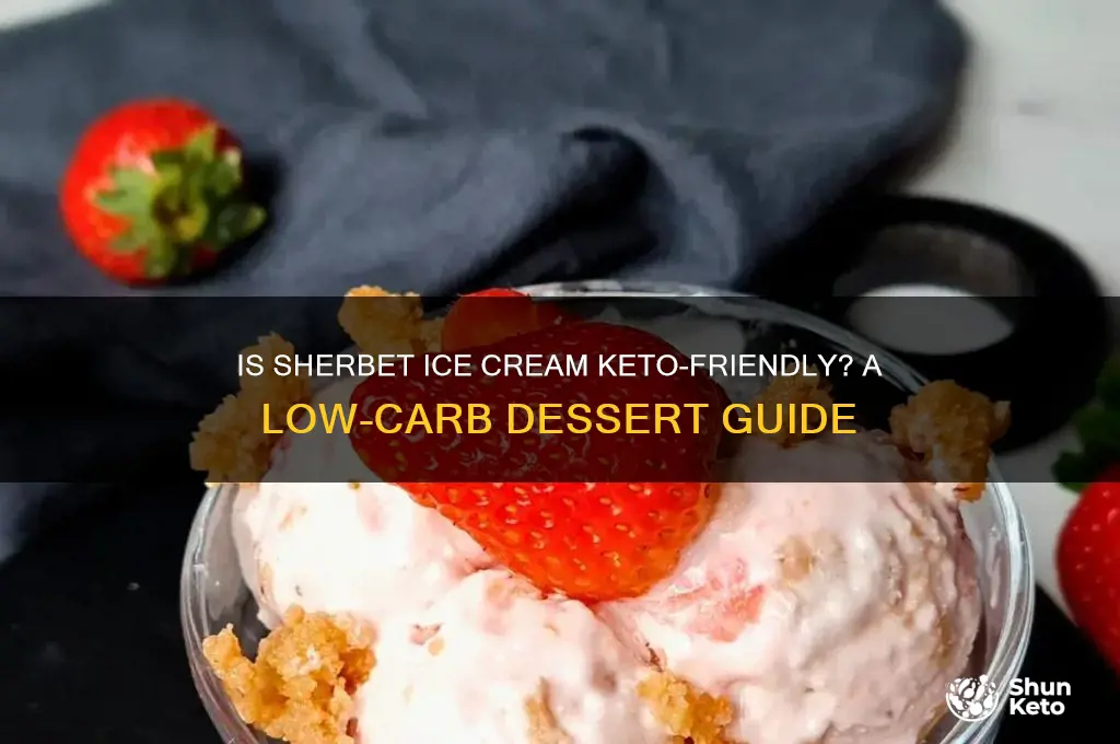 can you have sherbet ice cream on keto