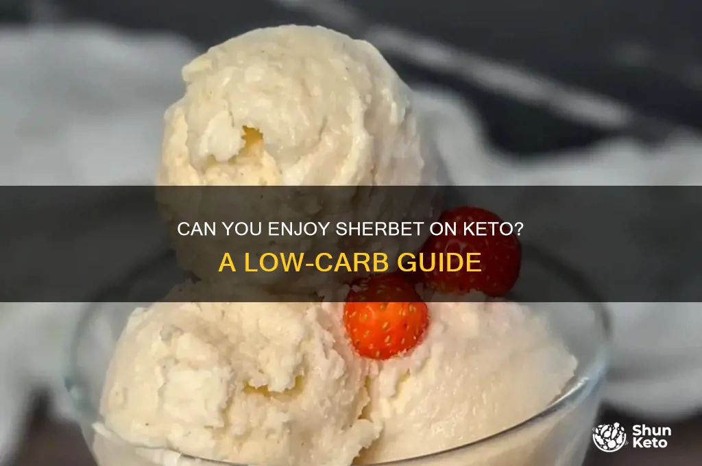 can you have sherbet on keto