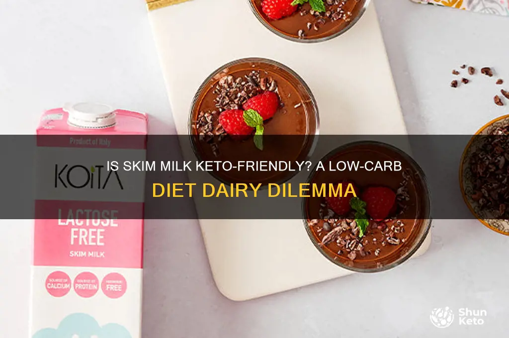 can you have skim milk on keto