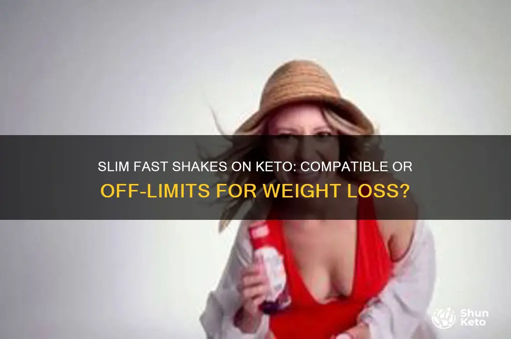 can you have slim fast shakes on keto diet