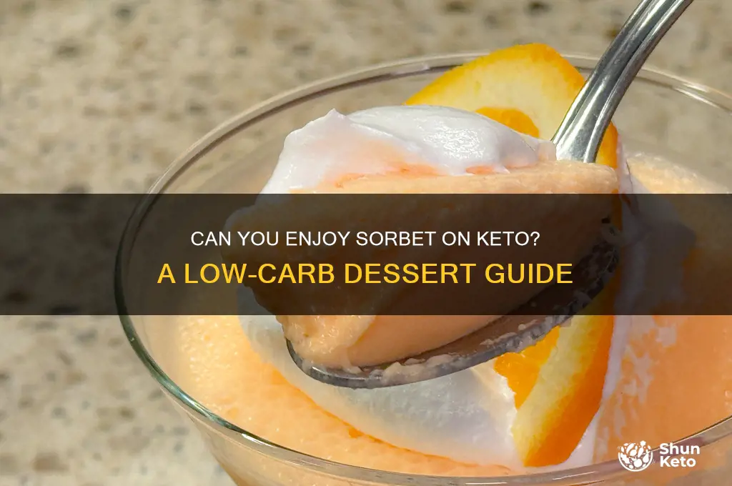 can you have sorbet on keto