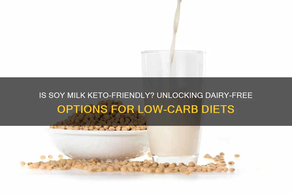 can you have soy milk on a keto diet