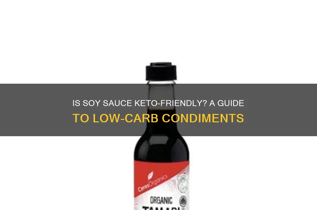 can you have soy sauce on a keto diet